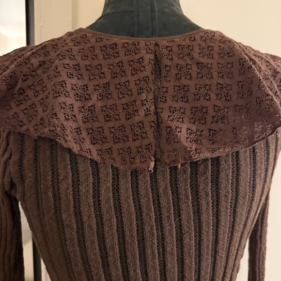 Zara Ruffled Knit Top - Picture 3 of 7